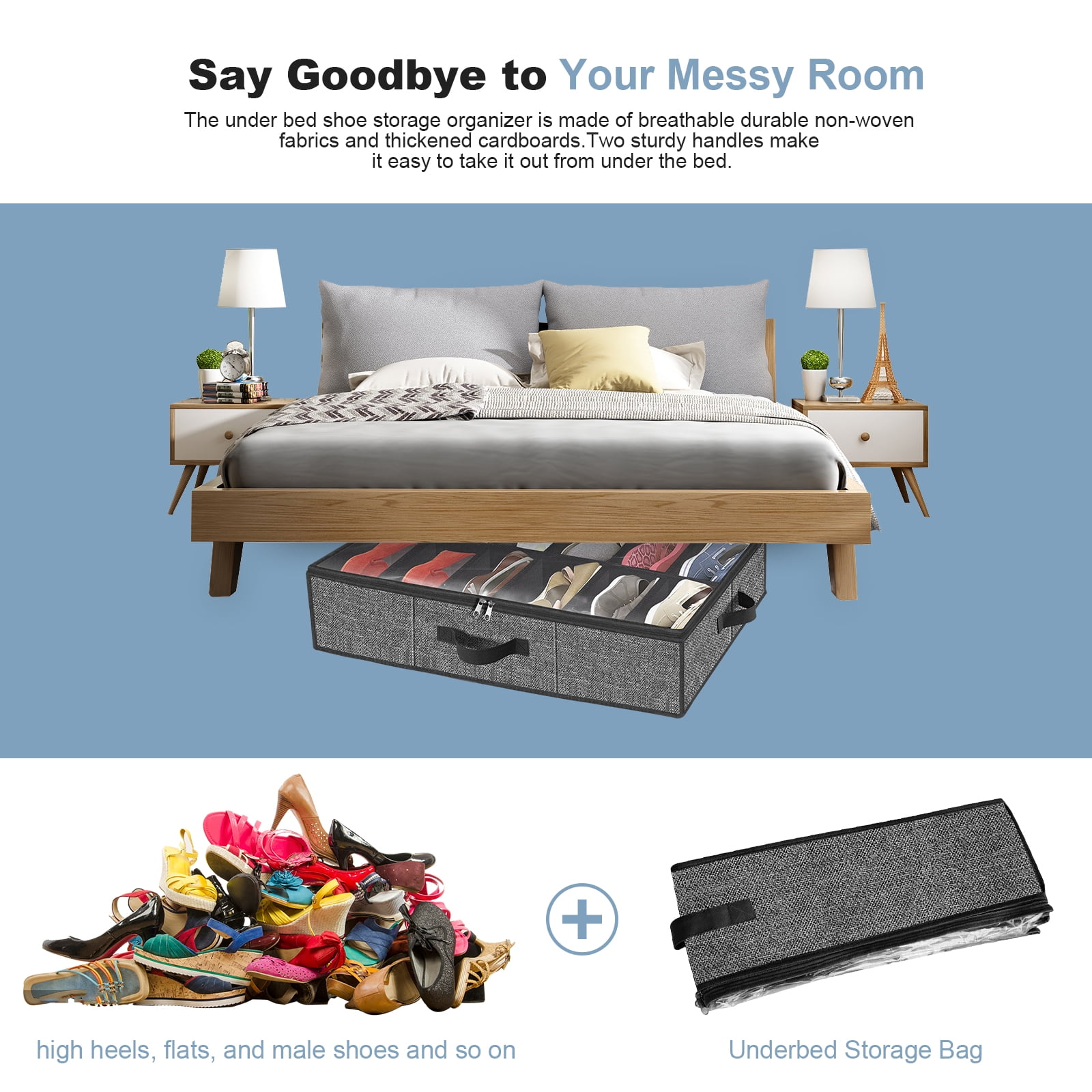 Under bed shoe storage for heels hotsell