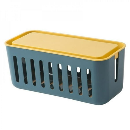 

Velocity Plug Box Power Cord Storage Box Multi-function Plastic Desktop Storage Box Household Items Wire