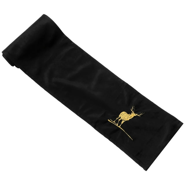 Miangastore Keyboard Piano Cover Protector Piano Keyboard Cover Black Cloth 1Pcs 52.4x7.5x0.1in