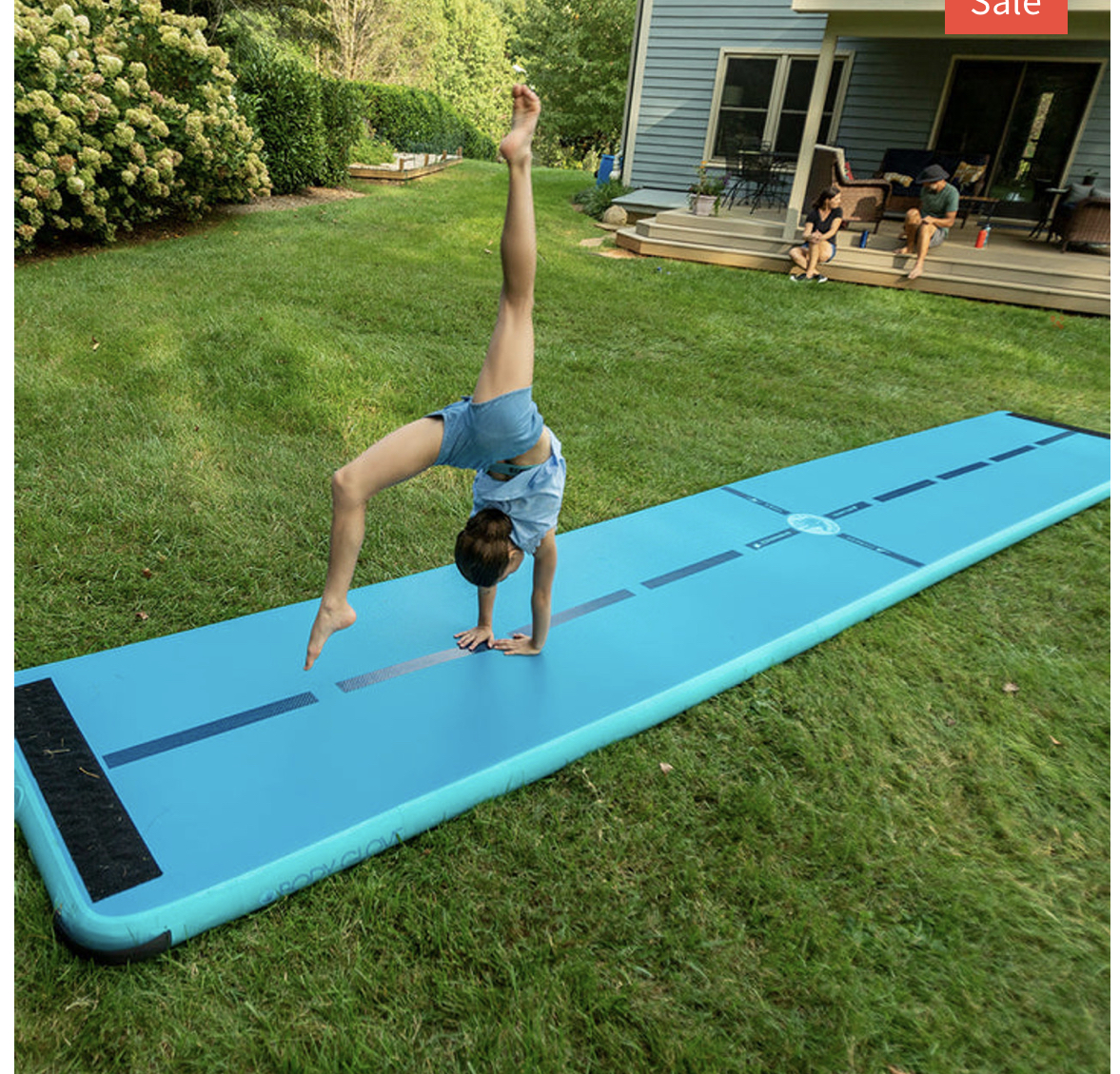 Body Glove 20 Inflatable Summer Water Dock and Backyard Bouncer Aquabat Gymnastics Mat