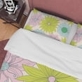 thumbnail image 2 of Vibrante Verde Floral Boho Ropa de Cama Colorido Funda Nórdica Bohemio Juego de Dormitorio,, 2 of 6