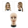 thumbnail image 3 of Cabeza de maniquí femenino cosmetología calva profesional para entrenamiento de pelucas, práctica de , exhibición de sombreros, exhibición Piel Sunnimix cabeza de maniquí de entrenamiento, 3 of 8
