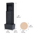 thumbnail image 4 of Teamson Home Athena Modern Outdoor Solar Water Fountain with LED Lights, 4 of 5