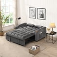 thumbnail image 2 of Miekor Furniture Sofa Bed with Trundle Dark Grey MK6898, 2 of 12