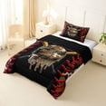 thumbnail image 3 of Erosebridal Teens Abstract Camouflage Baseball Twin Comforter Sets 3-Piece,Sport Theme Bedding Set for Kids Boys,Black Reversible,Breathable Home Decor, 3 of 6