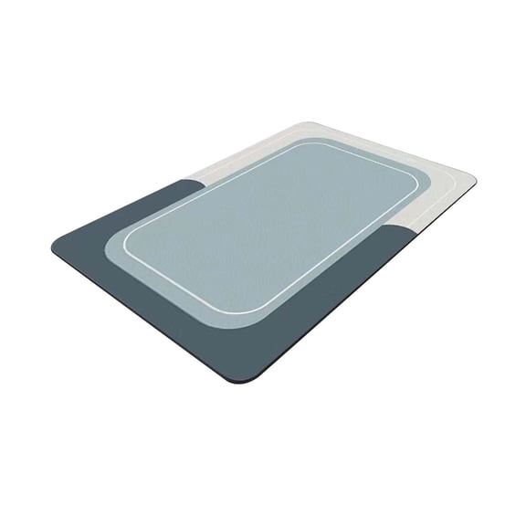 Super Absorbent Non Slip Bath Mat with Rubber Backing, Fast Drying Washable Crystal Velvet Rug for Bathroom Shower Safety, Easy Clean Floor Mat Ideal for Bathtub Front and Home Use