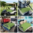 thumbnail image 6 of Golf Cart Seat Covers for 2 Seater,Green Microfiber Cart Seat Towel Blanket,Solid Color Simple Abstract Fashion Light Color Absorbent Breathable Non Slip Bench Seats Protector for Golf Course 51"x31", 6 of 9