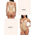 thumbnail image 2 of Women High Waist Thong Shapewear Tummy Control Cincher Sexy Underwear Body Shaper Beige, 2 of 5