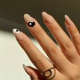 thumbnail image 1 of French 24 Pcs Press on Nails Medium Length Fake Nails Acrylic Nails Ballet French, 1 of 5