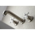 thumbnail image 4 of Kingston Brass KS4128PX Metropolitan 2-Handle Wall Mount Bathroom Faucet, Brushed Nickel, 4 of 5