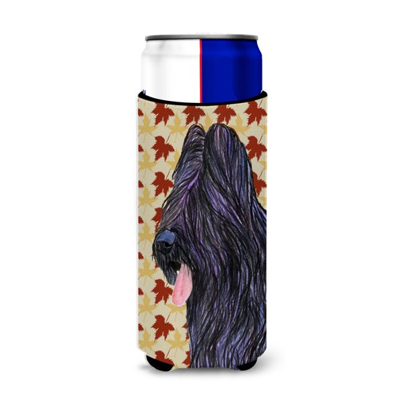 Briard Fall Leaves Portrait Ultra Hugger for slim cans