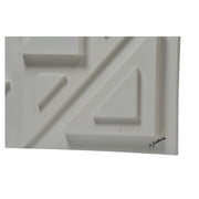 Renwil Vector III Engineered Wood Wall Decor in Matte White