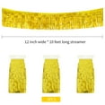 thumbnail image 2 of 3 Pack 30Ft Gold Metallic Foil Fringe Garland for Party, Wedding, Holiday Decor, 2 of 6