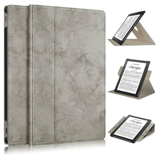 Case For Pocketbook 970 Tablet Case Soft Fabric 360 Degree Rotating Stand Smart Cover For PocketBook InkPad Lite PB970 970 Case Gray-Fabric For Pocketbook 970