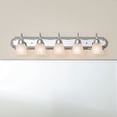 thumbnail image 3 of 5339CHS Kichler Lighting 5 Light Bath Vanity Approved for Damp Locations - with Traditional inspirations - 8 inches tall by 36 inches wide-Chrome, 3 of 6