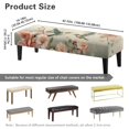 thumbnail image 7 of Whosucclay Hummingbird Peony Print Dining Room Bench Covers Stretch Bench Slipcover, Removable Bench Protectors Rectangular Chair Slipcover for Living Room, Bedroom, Kitchen, 7 of 7