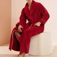 thumbnail image 5 of Kaemgyyd Fleece Robes for Women Soft Winter Warm Fuzzy Full Length Bathrobe with Pockets Cozy Plush Belted Loungewear, 5 of 6