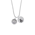 thumbnail image 2 of Delight Jewelry Silvertone Ladybug - Round Seal Silvertone Script Initial Disc - & - Charm Necklace, 20"+3", 2 of 4