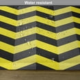 thumbnail image 6 of Ambesonne Yellow Chevron Place Mats Set of 4, Warning Sign Image, Standard Size, Black Yellow, 6 of 6