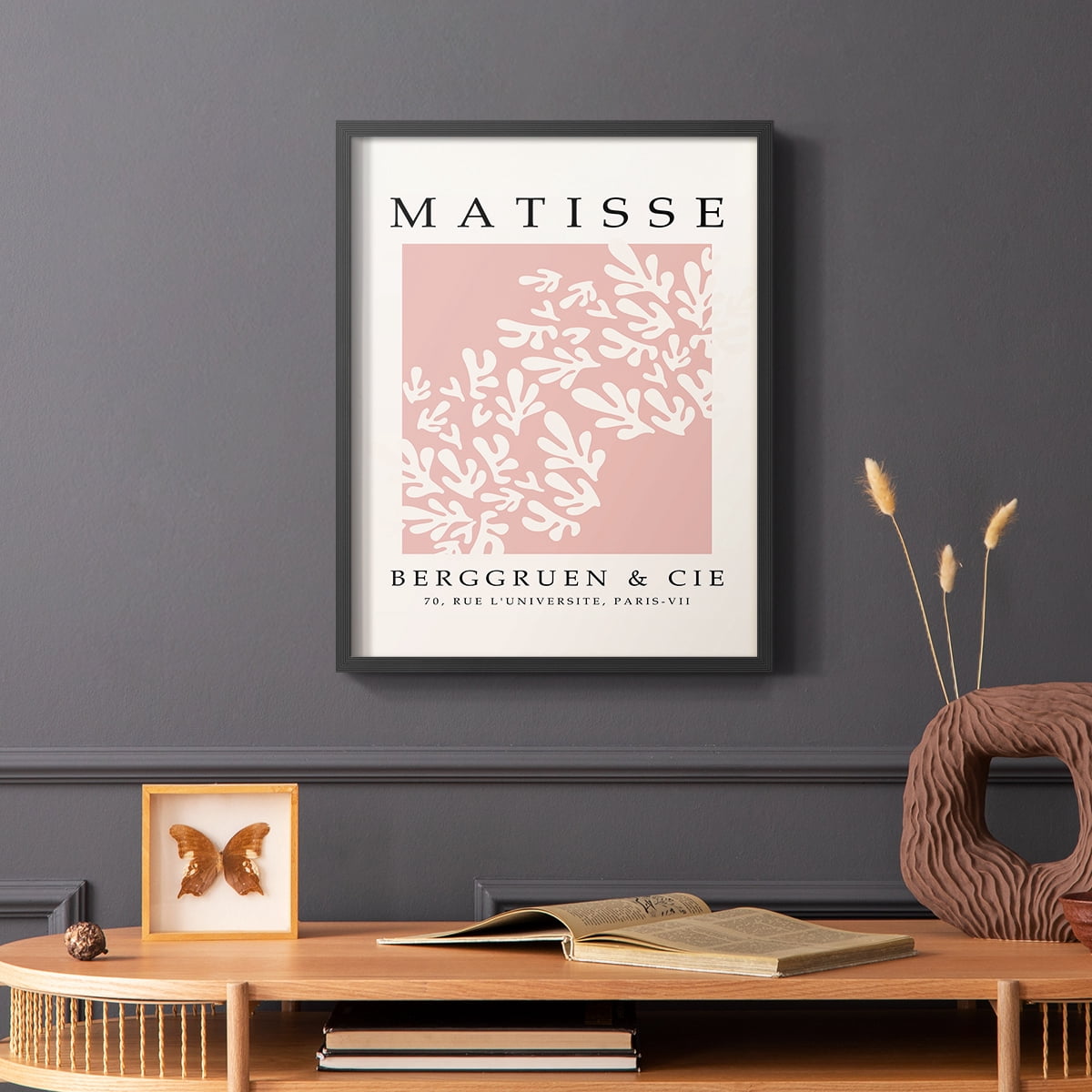 Matisse CXXIX Framed Print in Black Solid Wood 16 x 20 Framed Print