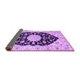 thumbnail image 2 of Ahgly Company Indoor Square Medallion Purple Traditional Area Rugs, 4' Square, 2 of 4