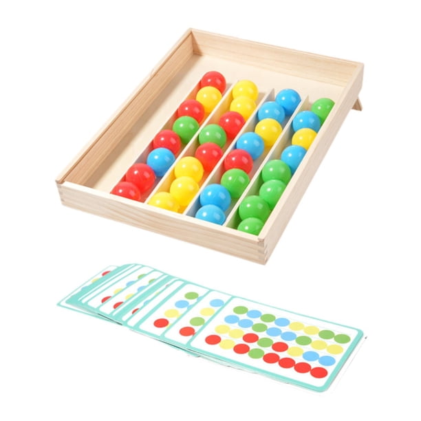 Juguetes de clasificación de colores, juguetes sensoriales, de reconocimiento, regalo portátil, juguete de aprendizaje, habilidades motoras finas para