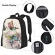 thumbnail image 3 of Balery Flying Butterflies-1 Mochila escolar 3 en 1 para niños: mochila resistente con lonchera térmica y estuche para lápices. Mochila escolar para niños y niñas., 3 of 7