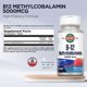 thumbnail image 3 of Suplemento KAL de vitamina B12, metilcobalamina, 5000 mcg, 90 tabletas, 3 of 7