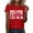Red, variant on LUOGENLI Female T-shirts for Womens Women Casual Fashion Prints Short Sleeves Crew Neck Loose T Shirt Blouse Tops Tee T-shirts Womens White Summer Clothes Black XXL