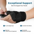 thumbnail image 3 of De Quervain's Tenosynovitis, Thumb Wrist Brace, Thumb Tip Pinch Splint Stabilizer, Pain Relief, Trigger Finger Arthritis Sprain, 3 of 6
