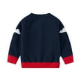thumbnail image 4 of GYRATEDREAM Kids Christmas Sweatshirts Boys Girls Funny Print Xmas Clothes Top Child Long Sleeve Crewneck Pullover for 8-9Y Blue, 4 of 5