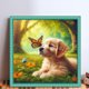 thumbnail image 2 of Kit Punto Cruz Con Perro Hilo Algodón Ecológico Bordado 14CT 40x40cm, 2 of 9