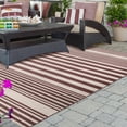 thumbnail image 6 of Modern Stripes Indoor/ Outdoor Area Rug, 6' x 9', Beige, 6 of 9