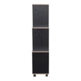 thumbnail image 6 of Seas 9-Shelf Wood Bookcase with Wheels, Cappuccino, 6 of 8