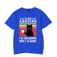 thumbnail image 3 of Black Cat I’m Not Arguing Graphic T Shirts Funny Cat Coffee Tshirts Oversize T-shirt Fashion Harajuku T-shirts Men Brand T-shirt, 3 of 6