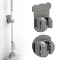 thumbnail image 1 of Cartoon Bear Stainless Steel Mop Holder No Punch Bathroom Mop Rack Strong Storage Solution 5ml, 1 of 4