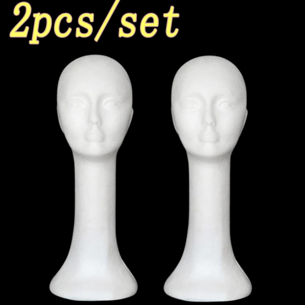Happy Date 18 Inch Styrofoam Head Wig Head Mannequin Manikin, Style ...