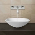 thumbnail image 4 of Vigo Square Shaped White Phoenix Stone Glass Vessel Sink with Brushed Nickel Wall Mount Faucet, 4 of 6