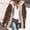 Coffee, variant on Miqool Womens Puffer Jackets Sherpa Lined Fleece Winter Coats Casual Zip Up Hooded Warm Outerwear