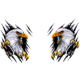 thumbnail image 1 of 2pcs 3D Realistic Torn Eagle Sticker Body Sticker Car Side Sticker Truck Sticker, 1 of 5