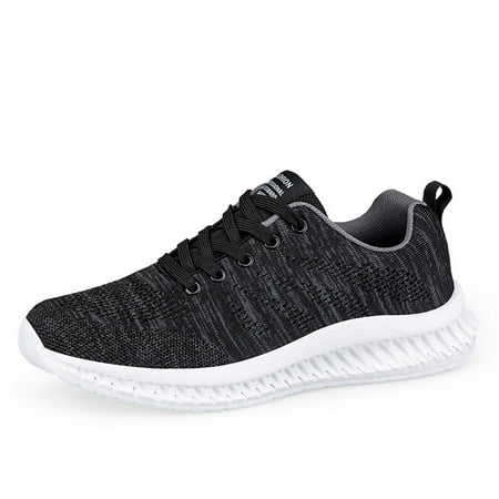 HAOSHIDUO Walking Shoes for Men Anti-slip Fabric Running Shoes Breathable Lightweight Workout Shoes