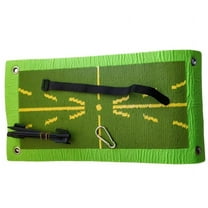 Golf Hitting Mat with Trajectory Guide - Realistic Fairway Feel Practice Pad for Indoor and Outdoor Use