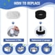 thumbnail image 5 of Paquete de 96 Filtros de Fuente de Agua para Gatos, Filtros de Repuesto para Fuente de para Fuente de Agua para Mascotas con Flujo de Agua Ajustable, 5 of 5