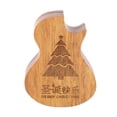thumbnail image 1 of Caja de púas de guitarra portátil multifuncional en forma de guitarra, soporte de púas de madera, funda L827, árbol de Navidad en cascada, 1 of 14