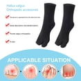thumbnail image 7 of Yibooy Unisex Clog Socks Washable Toe Separation Socks for Everyday Wear (Black), 7 of 7