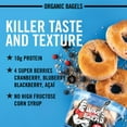 thumbnail image 3 of Dave's Killer Bread Boomin' Berry Organic Bagels, 16.75 oz, 5 Ct, Shelf-Stable, 3 of 11