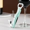 thumbnail image 5 of Bottle Opener,Professional Wine Opener, Beer Bottle Opener,Dual Functionality,Ergonomic Grip Handle, Electroplating Process,Wine Corkscrew,Suitablefor Kitchen Restauant and Bar-green, 5 of 5
