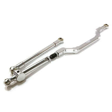 Alloy Steering Links - Integy RC Toy Model Hop-ups C26669SILVER Billet Machined Alloy Steering Linkage Assembly for Axial 1/10 Wraith Rock Racer