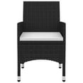 thumbnail image 2 of vidaXL 7 Piece Garden Dining Set with Cushions Poly Rattan and Glass, 2 of 4
