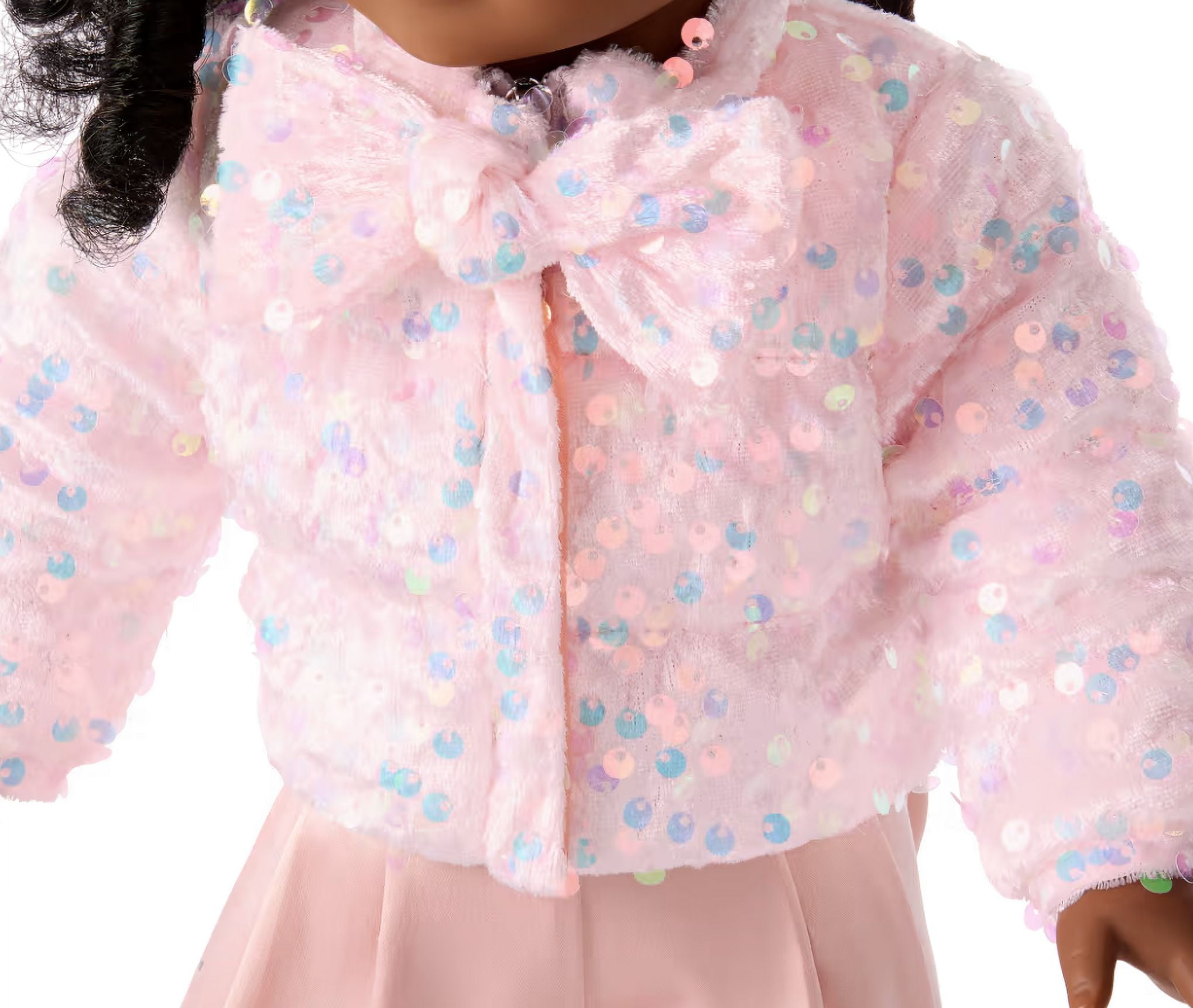 American Girl X Something Navy Topped with a Bow Puffer Coat for 18 inch Dolls
